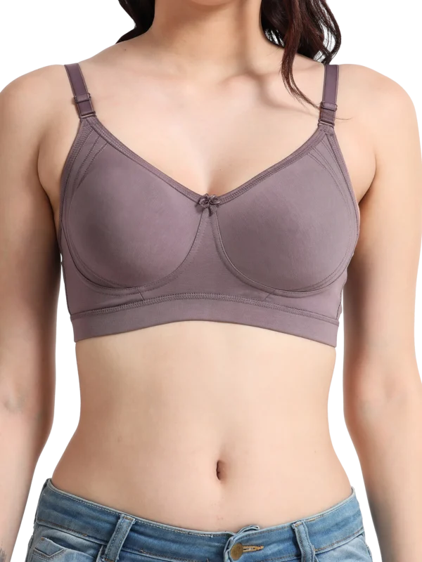 Machau Lingerie Seamless Full Coverage T-Shirt Bra – Ultra Soft, Everyday Comfort & Perfect Fit for Women - Libra - Image 3
