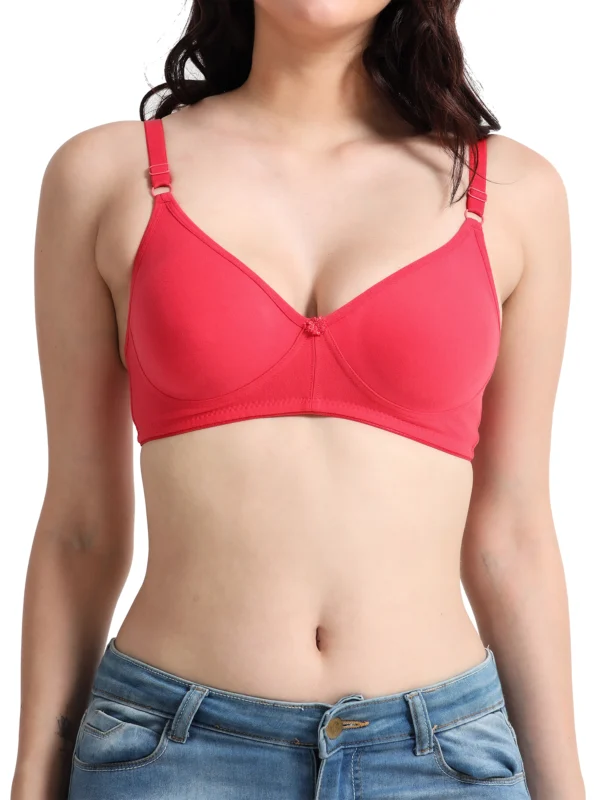 Machau Lingerie Seamless Full Coverage T-Shirt Bra – Ultra Soft, Everyday Comfort & Perfect Fit for Women - Vaishali - Image 3